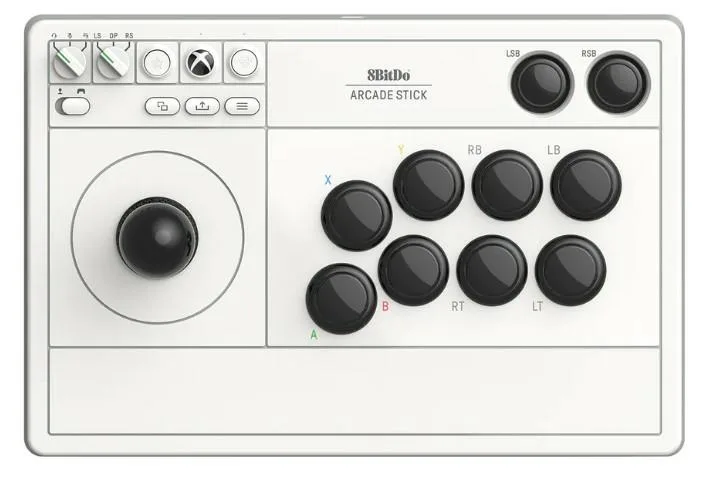 8BitDo Arcade Stick Xbox & PC - Hvid — produktfoto