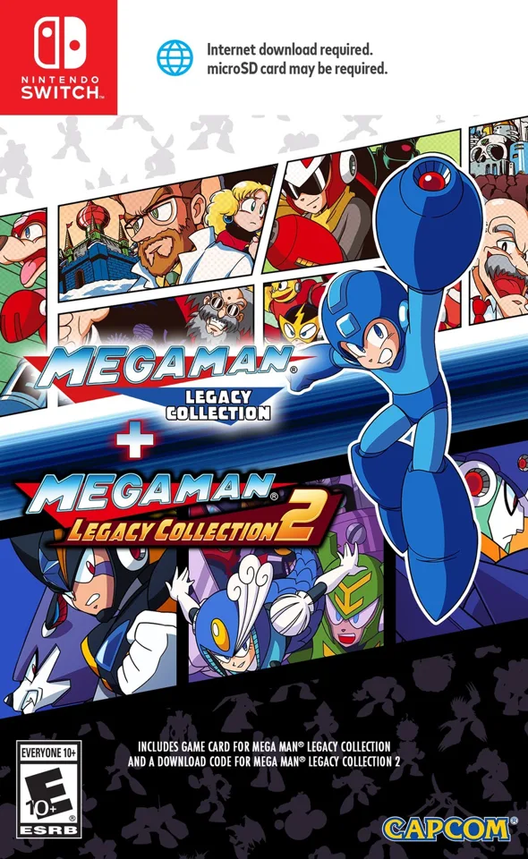 Mega Man Legacy Collection 1 + 2 Nintendo Switch Import — produktfoto