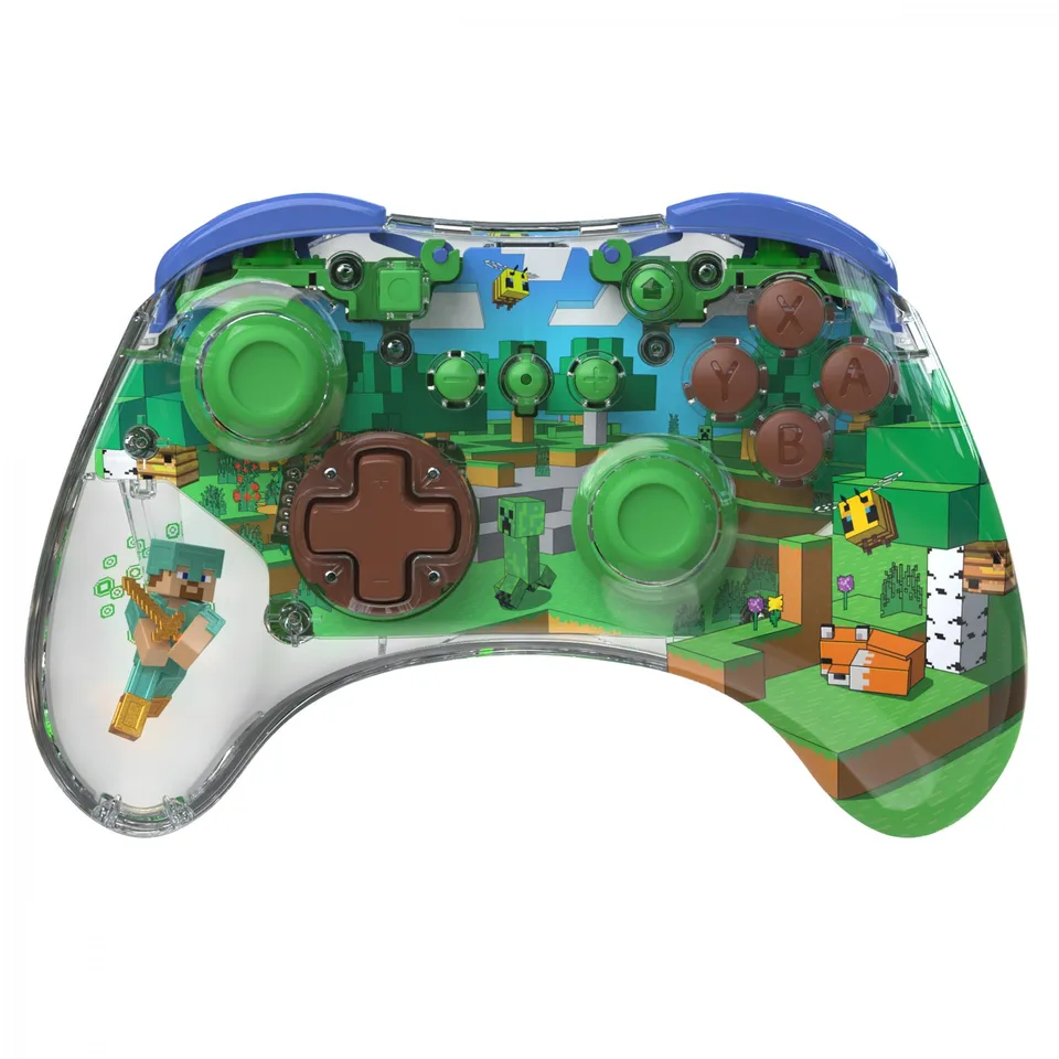 PDP REALMz - Trådløs Controller - Minecraft Forest Biome — produktfoto