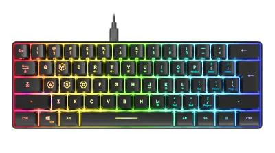 Speedlink LETOS 60% RGB-gamingtastatur - US-layout - sort — produktfoto