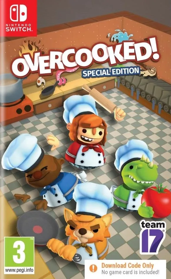 Overcooked! Special Edition - Switch - Downloadkode i boks – Nintendo Switch — produktfoto