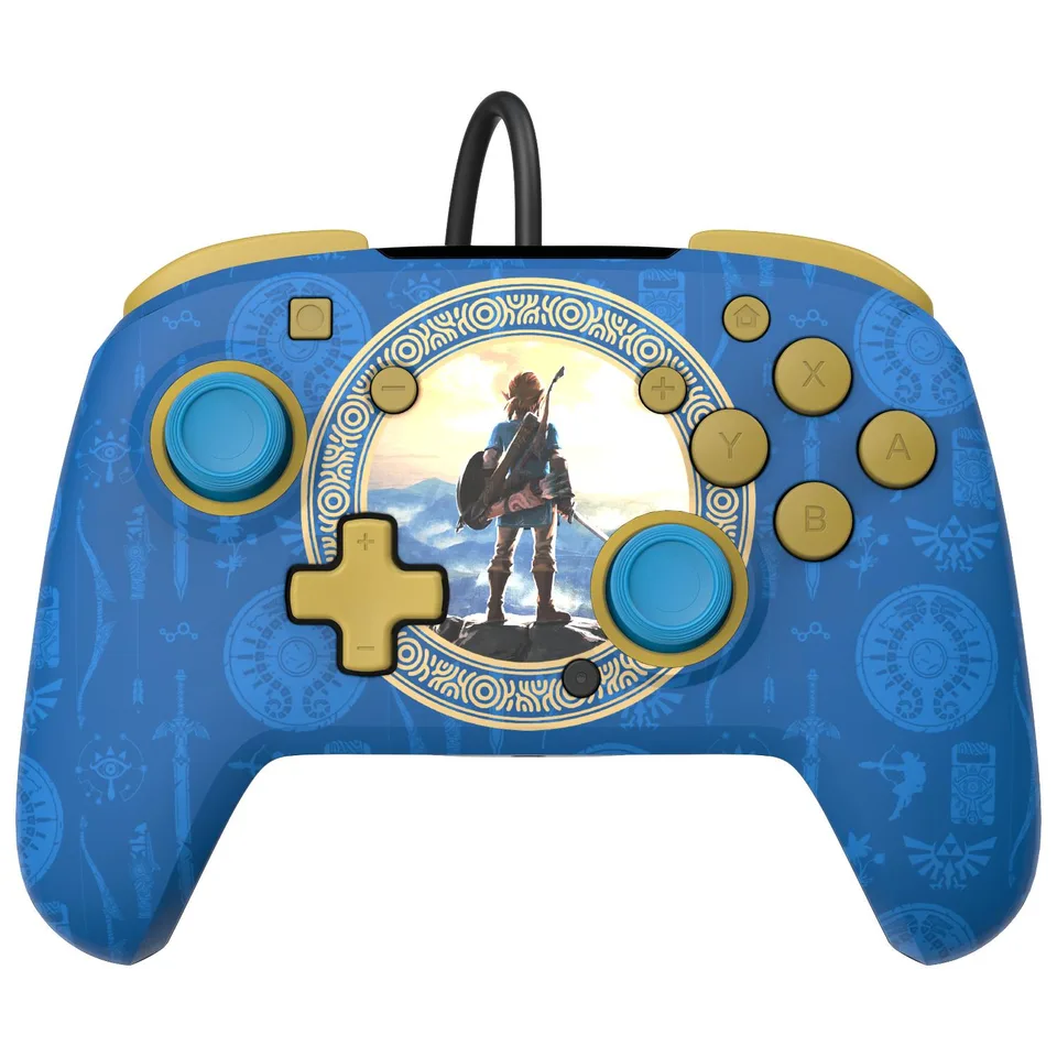 PDP Rematch Kablet Controller - Hyrule Blå — produktfoto