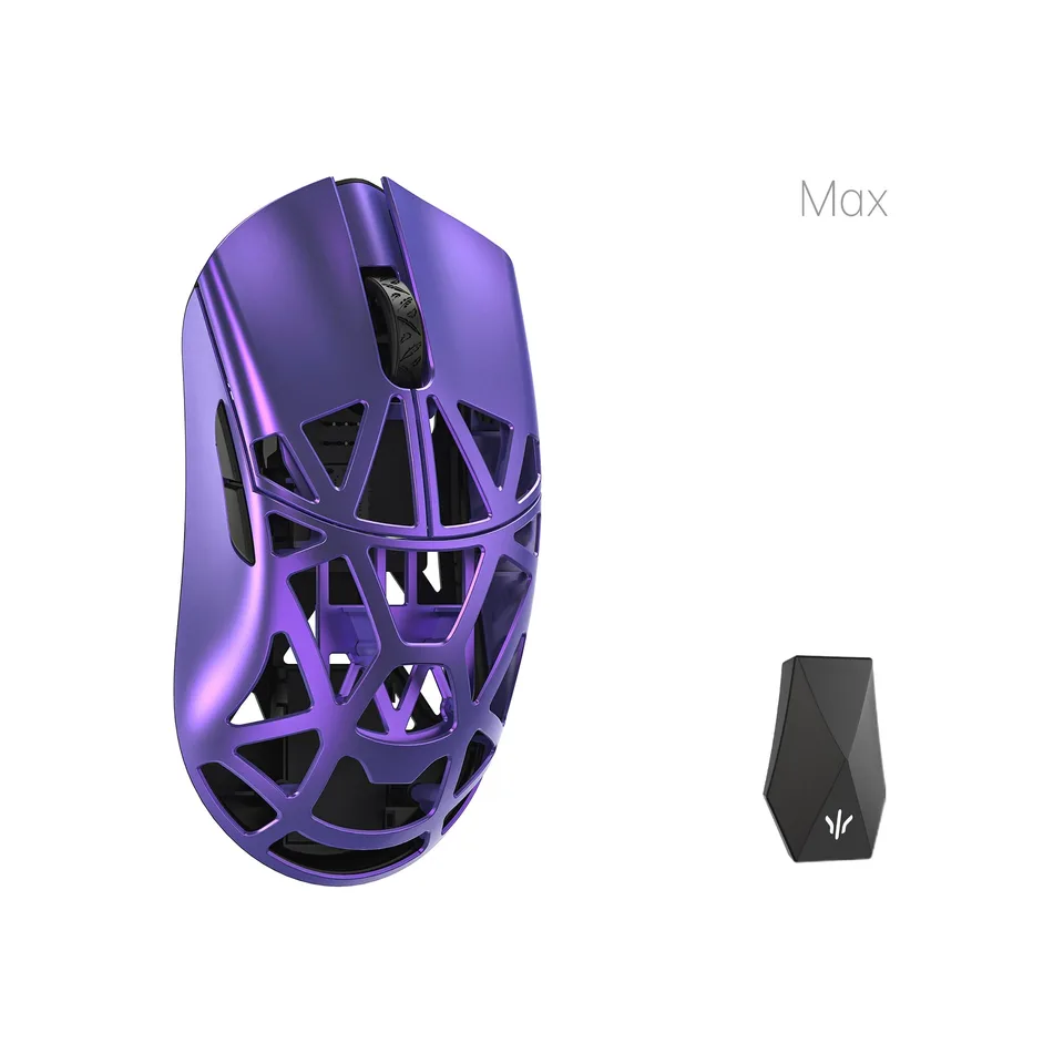 WLMouse Beast X Max Solid Sides trådløs 8K gamingmus - lilla — produktfoto