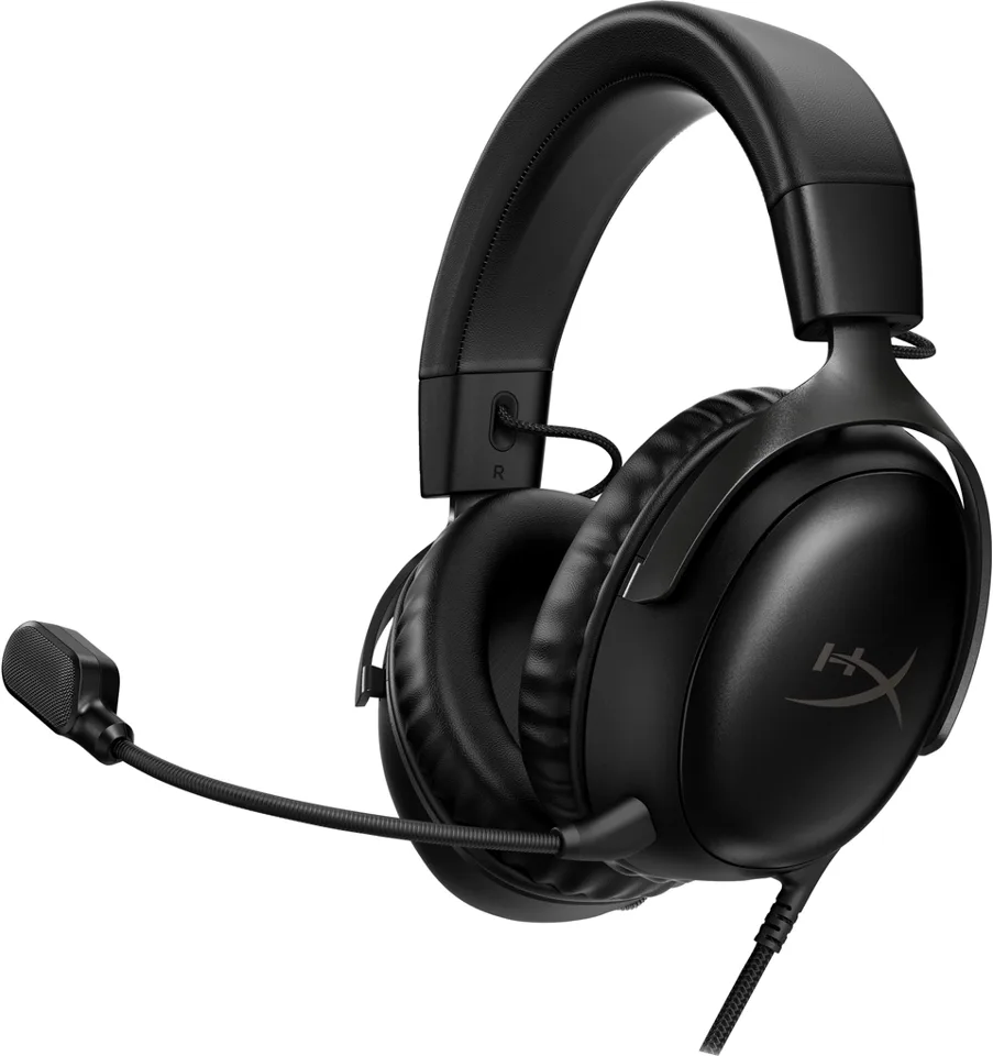 HyperX Cloud III Gaming Kabling Headset Sort — produktfoto