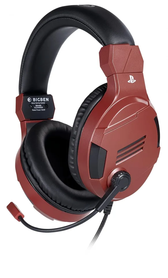 Bigben Stereo Gaming Headset V3 rød — produktfoto