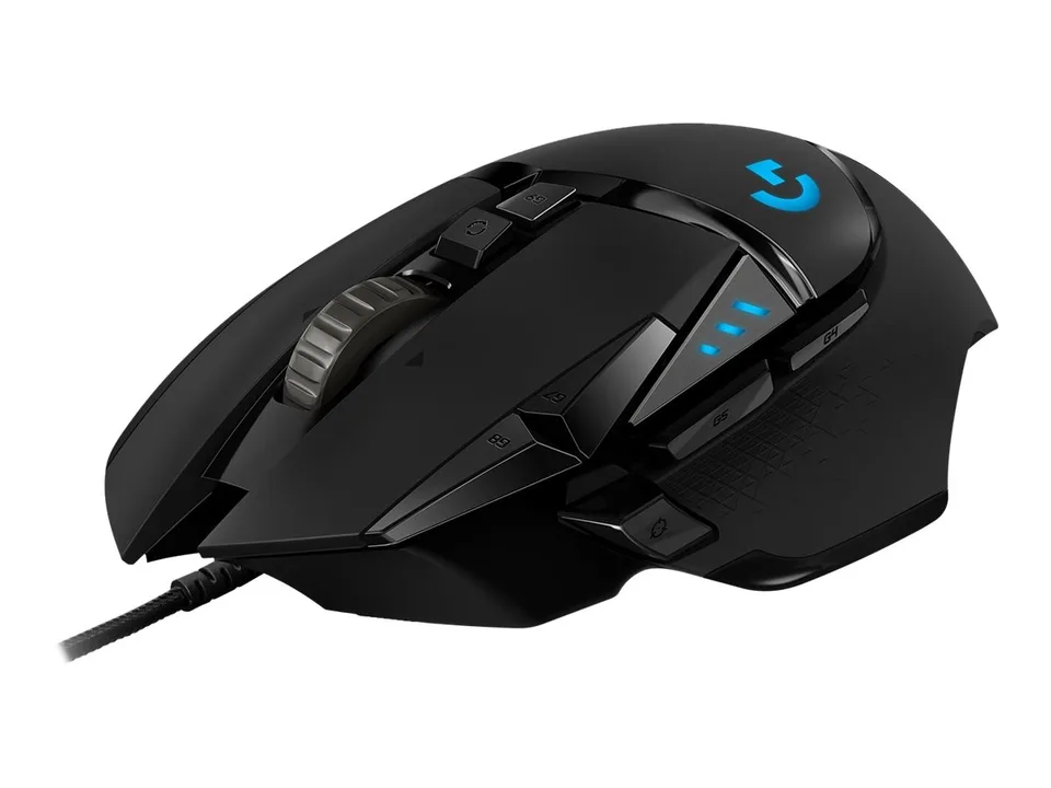 Logitech Gaming Mouse G502 (Hero) Optisk Kabling Sort Mus — produktfoto