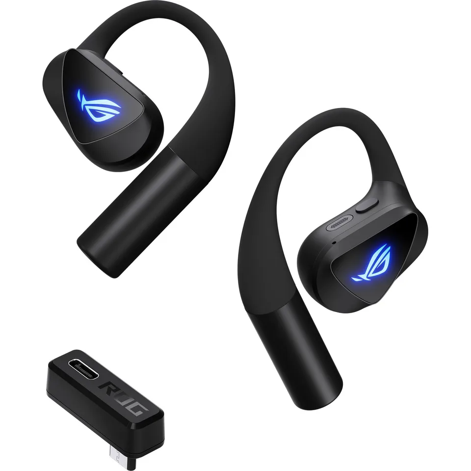ASUS ROG Cetra Open Wireless - trådløse øretelefoner - Sort Headset — produktfoto