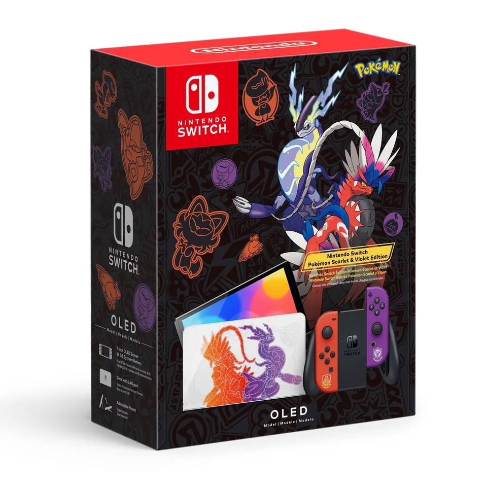 Nintendo Switch OLED - Pokémon Scarlet & Violet Edition — produktfoto