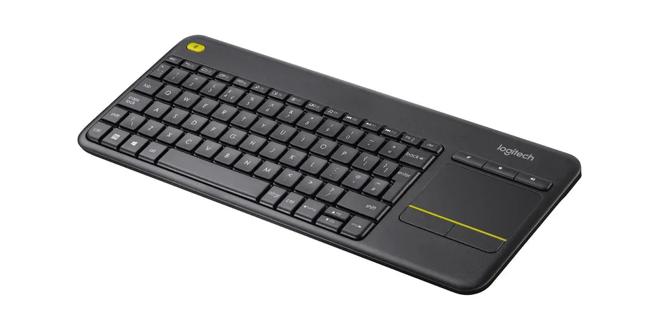 Logitech Wireless Touch Keyboard K400 Plus Black (Nordic) Tastatur — produktfoto