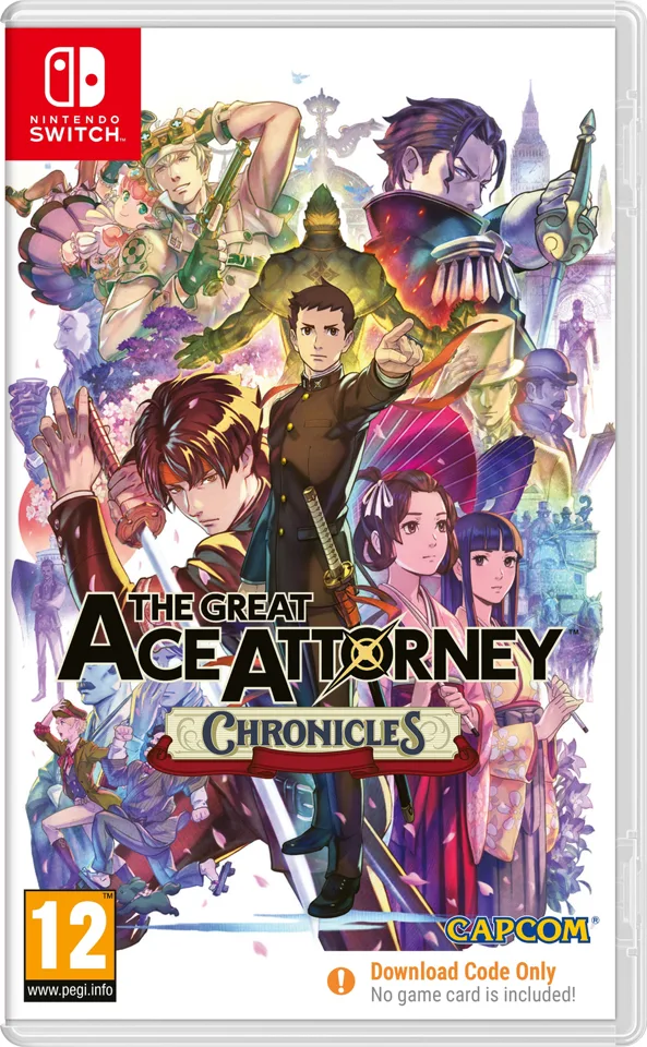 The Great Ace Attorney Chronicles - Switch - Downloadkode i boks – Nintendo Switch — produktfoto