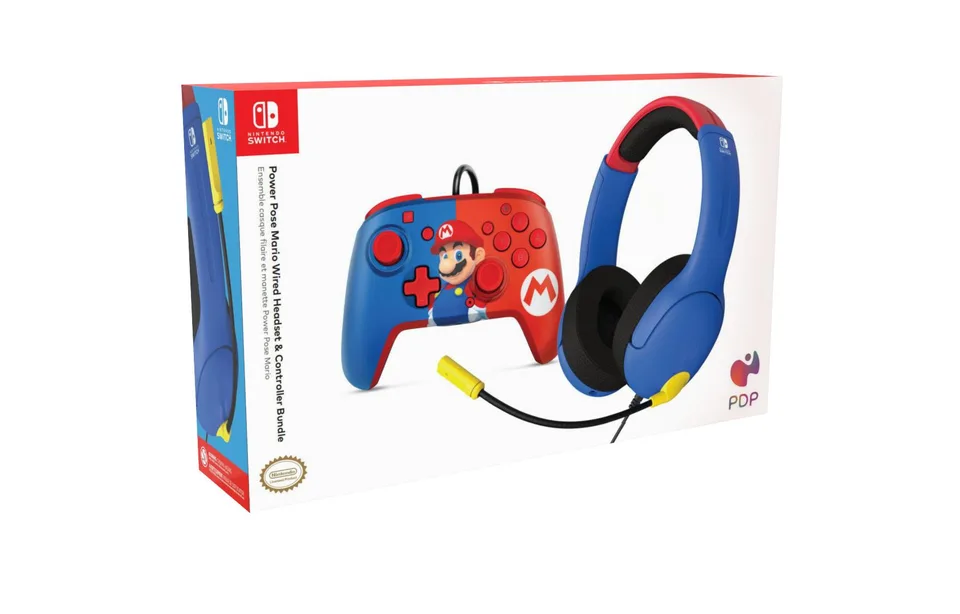 Mario bundle - Airlite Headset & Mario Power Pose — produktfoto