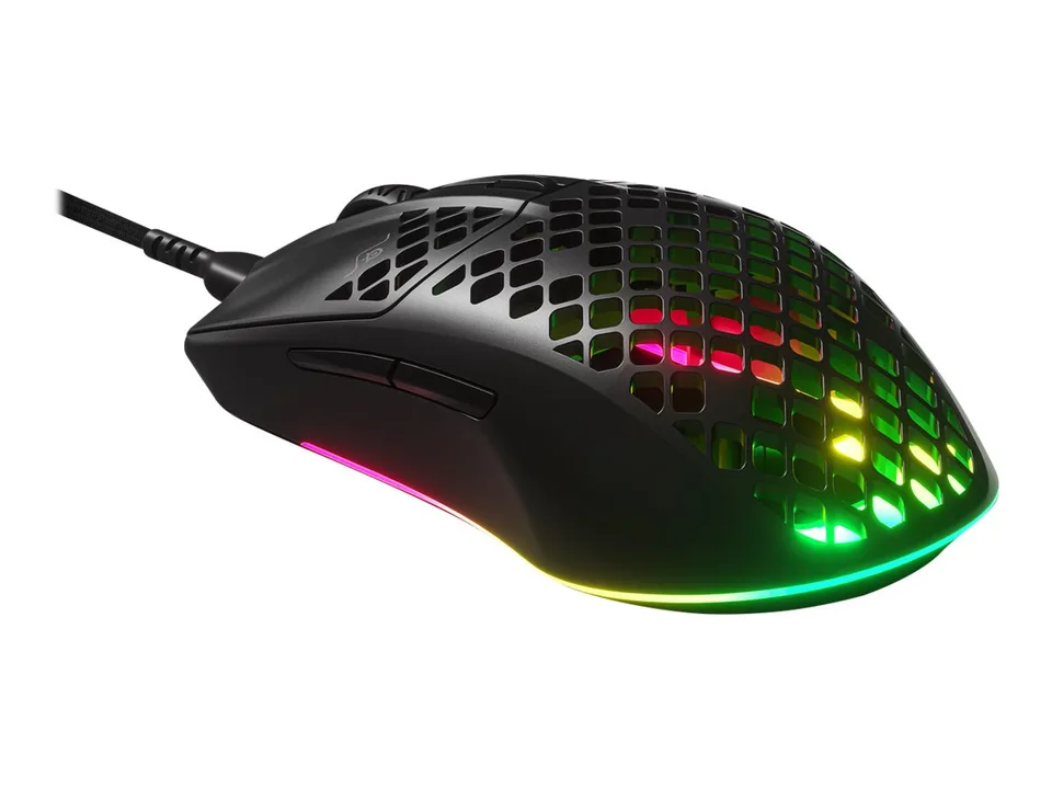 SteelSeries Aerox 3 2022 Edition Optisk Kabling Sort Mus — produktfoto