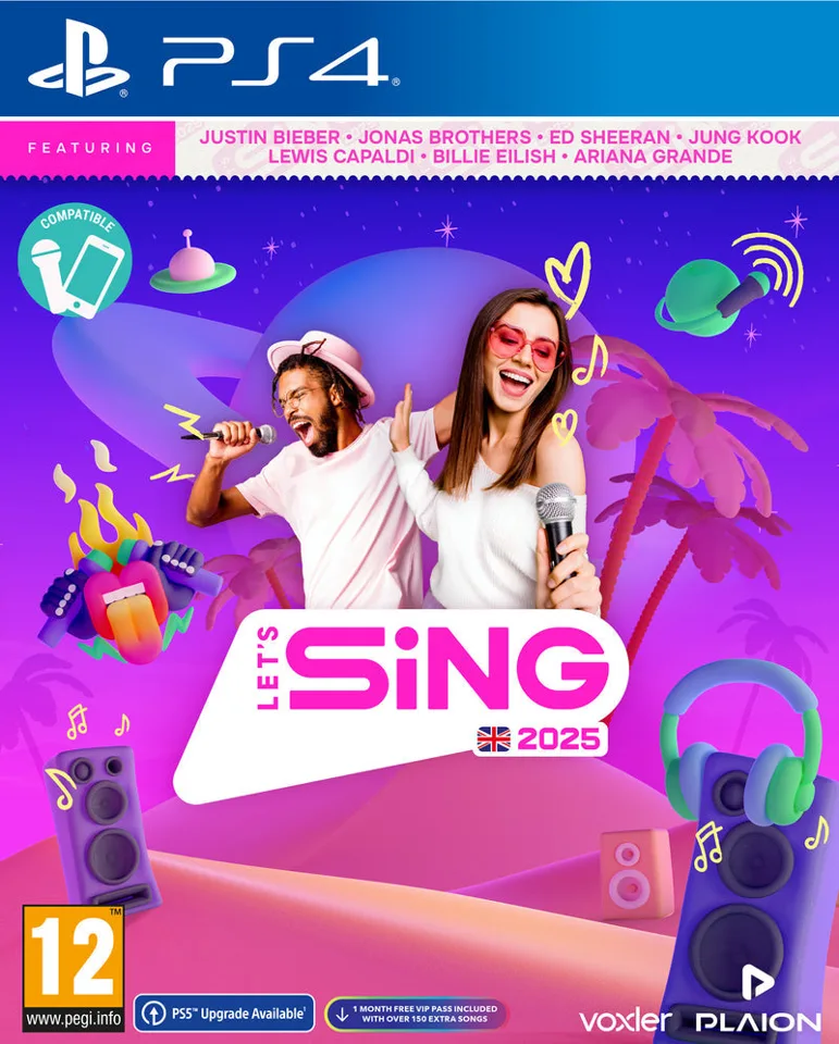 GAME Let's Sing 2025 - PlayStation 4 — produktfoto