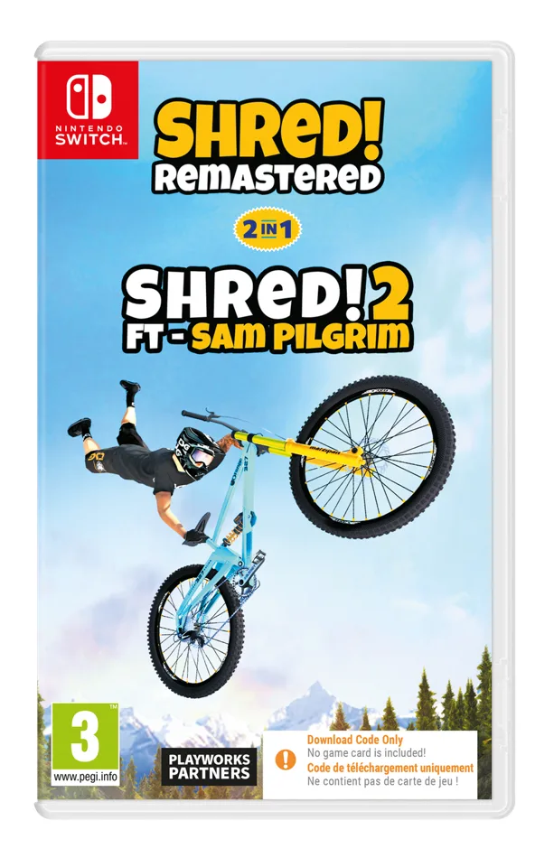 Shred! Remastered & Shred! 2 Ft. Sam Pilgrim (Code in Box) - Nintendo Switch — produktfoto