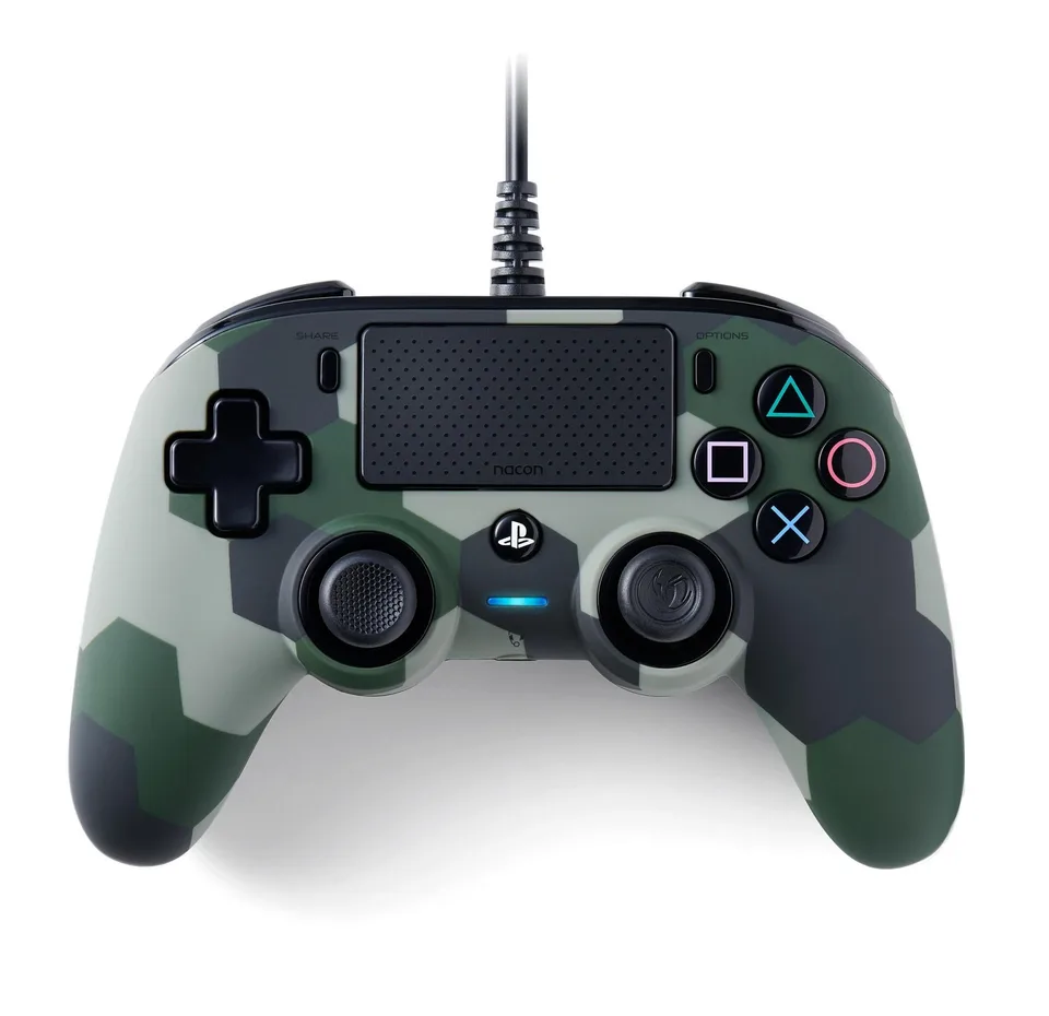 NACON Wired Compact Gamepad - Camouflage USB-controller til PC & PlayStation 4 — produktfoto