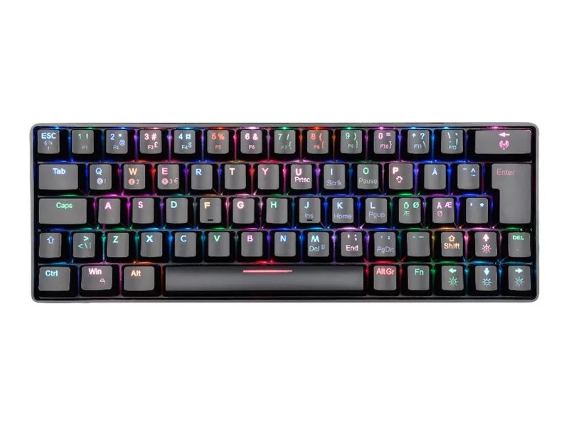 Fourze GK60 Gaming Keyboard US 60% Sort Tastatur — produktfoto