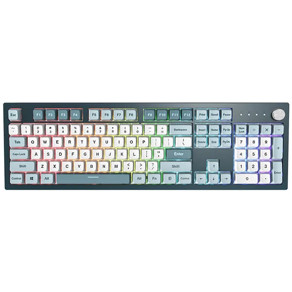 Montech MKey Fullsize Freedom - Gateron G Pro 2.0 Red - Nordic - Blue/White Tastatur — produktfoto