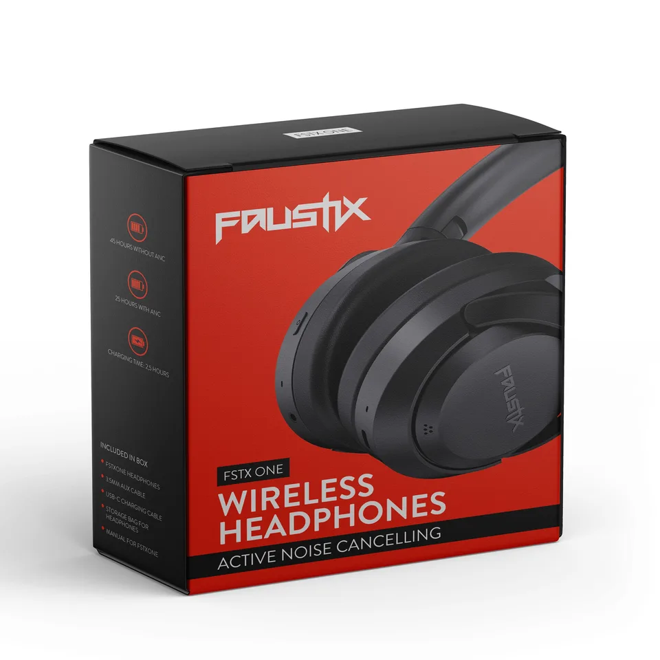 Faustix FSTXOne trådløse over-ear-hovedtelefoner med ANC Headset — produktfoto