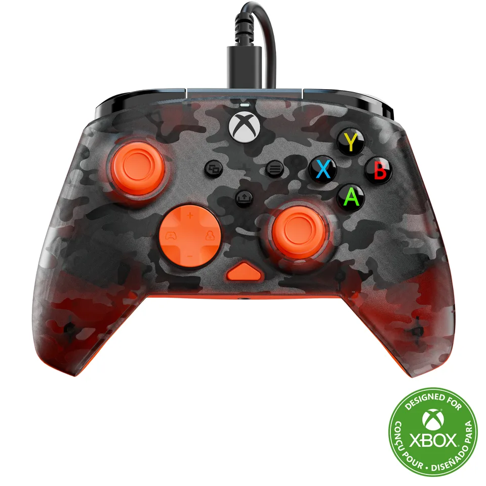 Turtle Beach Rematch Core - Xbox/PC - Ghost Black Camo/Orange — produktfoto