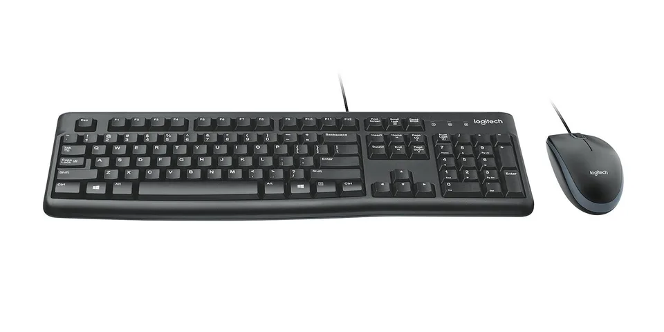 Logitech Desktop MK120 Tastatur og mus-sæt Kabling Nordisk Mus/Tastatur Bundle — produktfoto