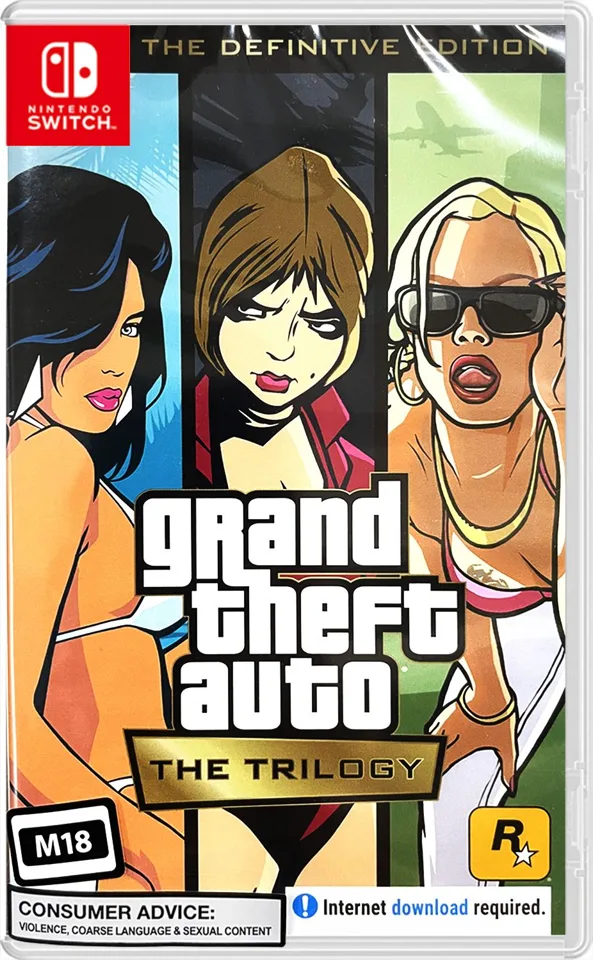 Grand Theft Auto: The Trilogy - The Definitive Edition – Nintendo Switch — produktfoto