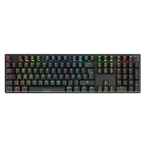 Sharkoon SKILLER SGK36W - sort, Huano Red, DE-layout Tastatur — produktfoto