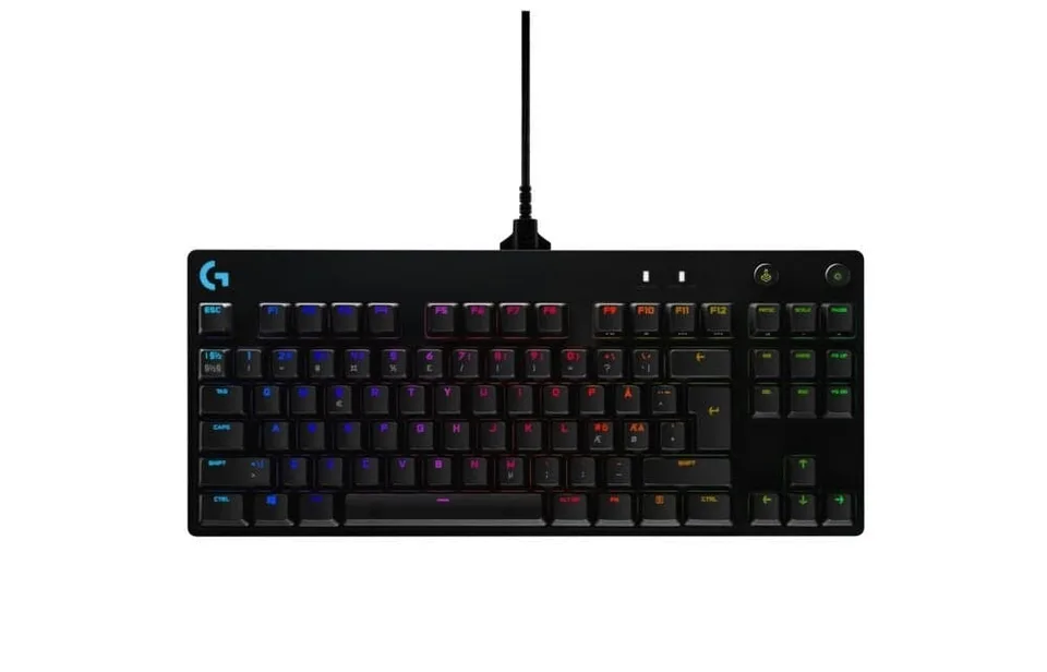 Logitech G PRO Mechanical Gaming Keyboard - BLACK - USB - NORDIC Tastatur — produktfoto