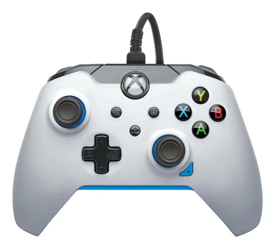 PDP kablet controller til Xbox - White/Ion Blue — produktfoto
