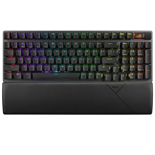 ASUS ROG Strix Scope II 96 Wireless - Fransk AZERTY, NX Snow Tastatur — produktfoto