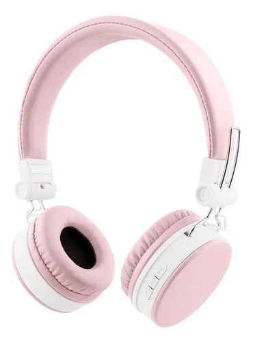 STREETZ Foldbart On-Ear Bluetooth Headset - Lyserød — produktfoto