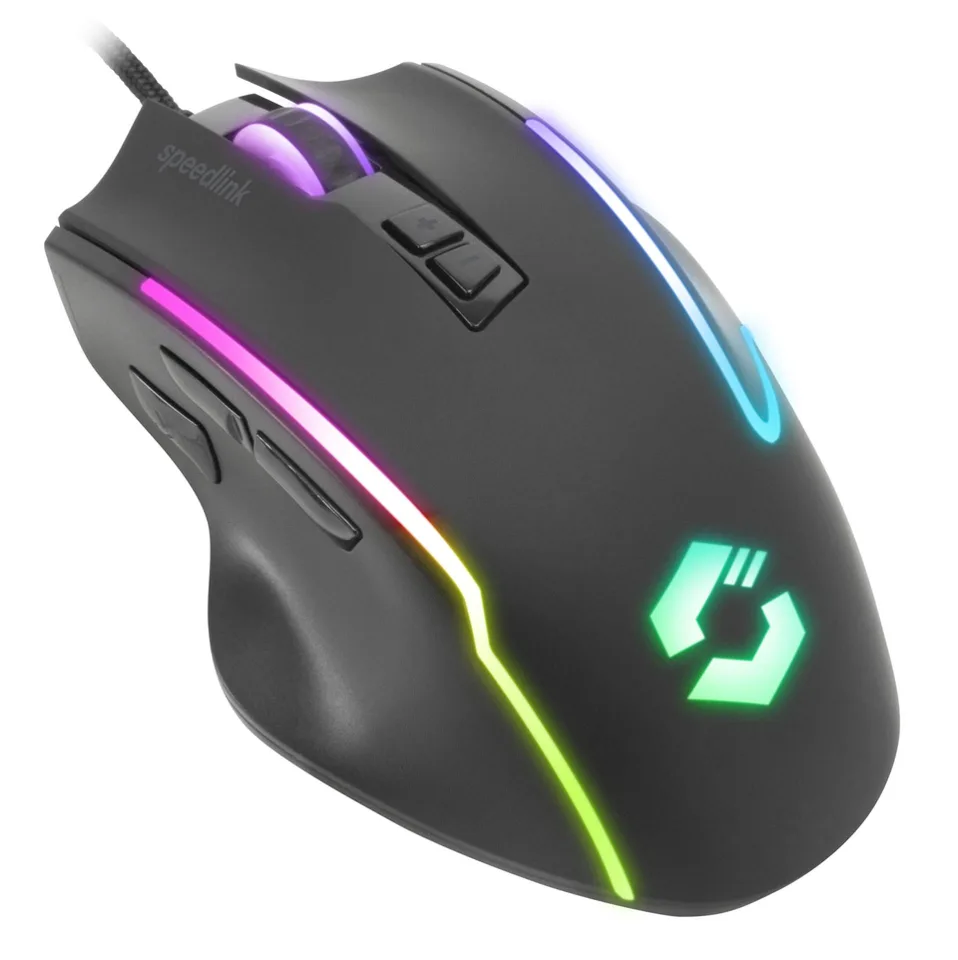 Speedlink DECUS NX RGB-gamingmus - sort — produktfoto