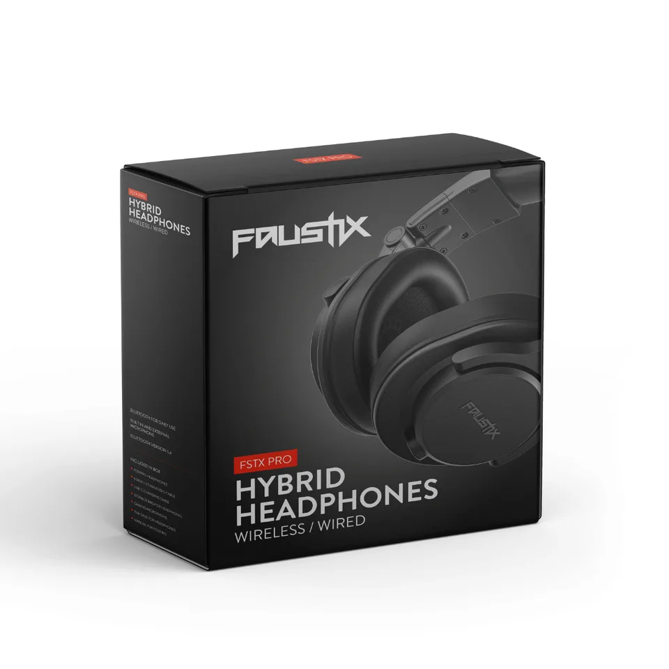 Faustix FSTXPro trådløse over-ear-hovedtelefoner Headset — produktfoto