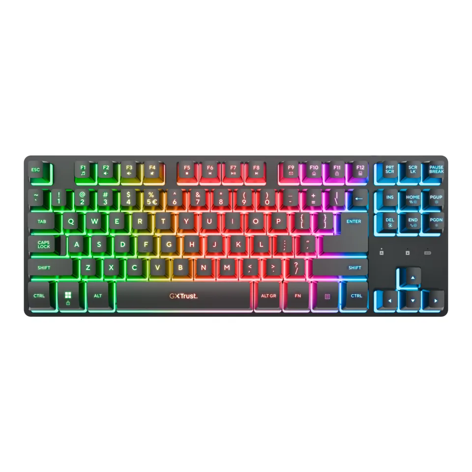 Trust GXT 831 Thado TKL Trådløst Gaming-tastatur - Sort — produktfoto