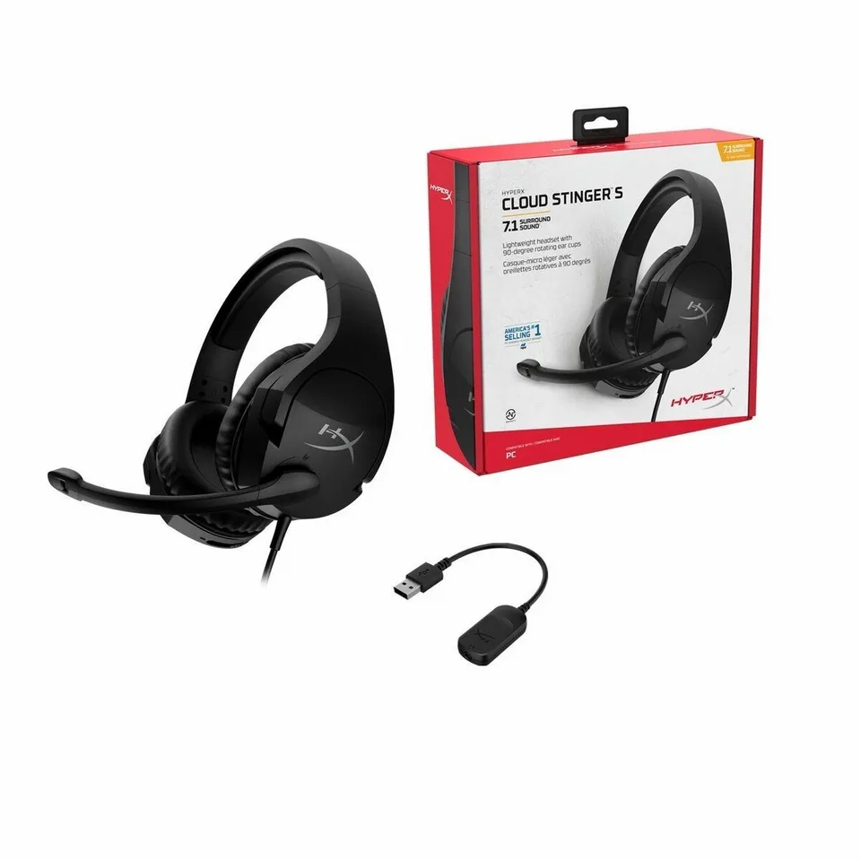 HYPERX CLOUD STINGER S 7.1 GAMING HEADSET FOR PC — produktfoto