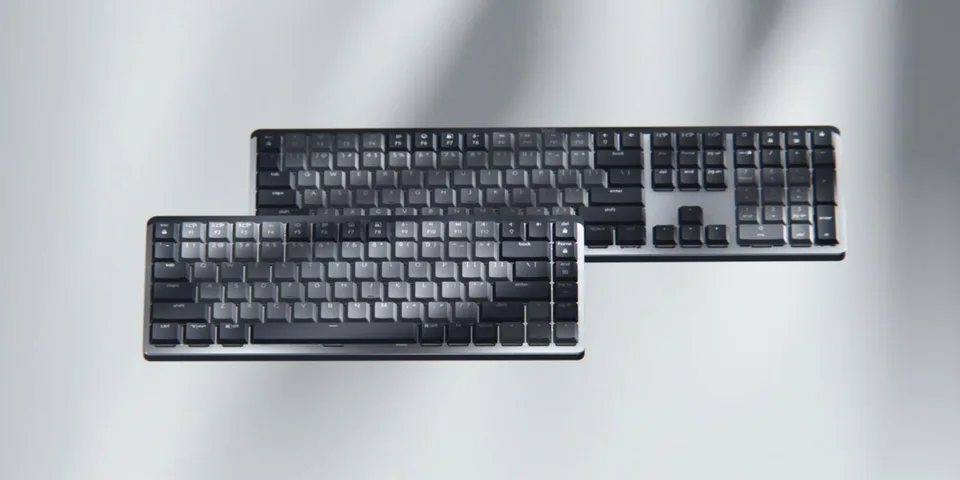 Logitech - MX Compact Mechanical Wireless Illuminated Keyboard - Nordic - Tactile Switch Tastatur — produktfoto