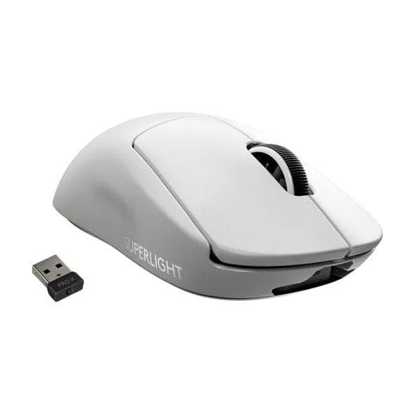 Logitech - PRO X SUPERLIGHT Wireless Gaming Mus - HVID — produktfoto