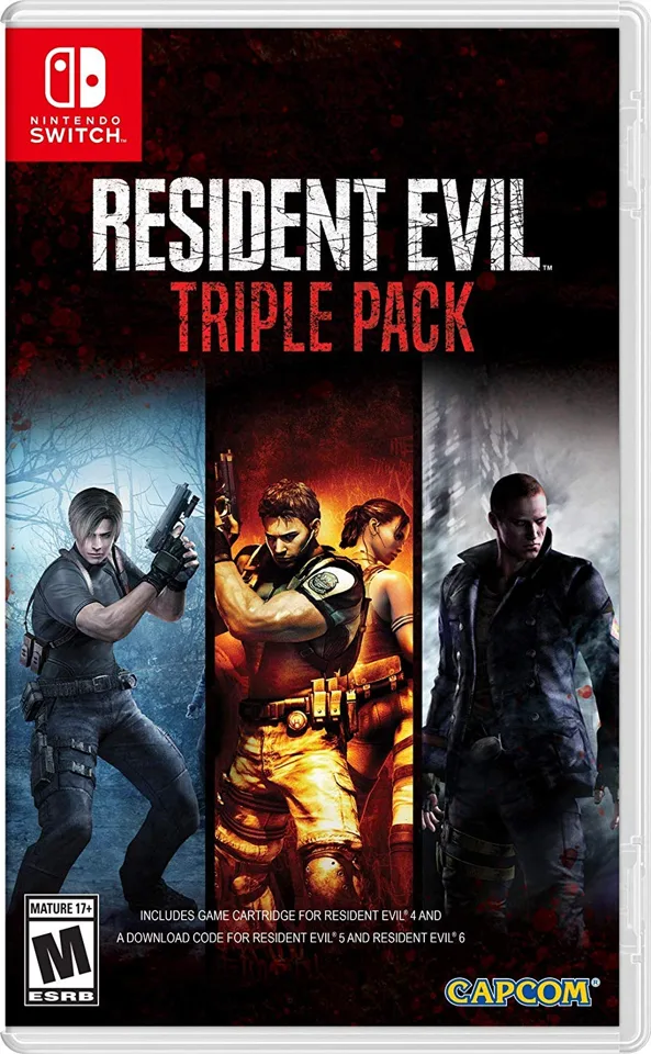 Resident Evil Triple Pack Nintendo Switch Import — produktfoto