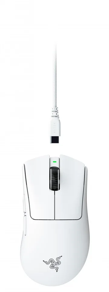 Razer DeathAdder V4 Pro - hvid Mus — produktfoto