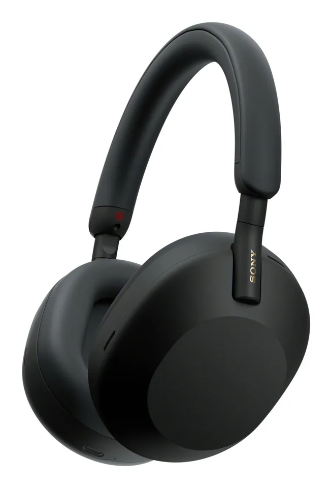 Sony WH-1000XM5 - trådløse hovedtelefoner med støjreduktion - sort Headset — produktfoto