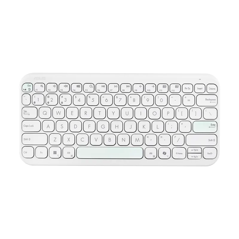 ASUS Marshmallow KW100 - Tysk - Hvid Tastatur — produktfoto
