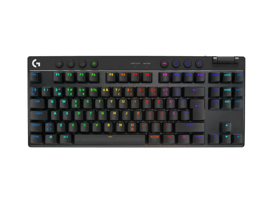 Logitech G PRO X TKL LIGHTSPEED - nordisk, tactile, sort Tastatur — produktfoto