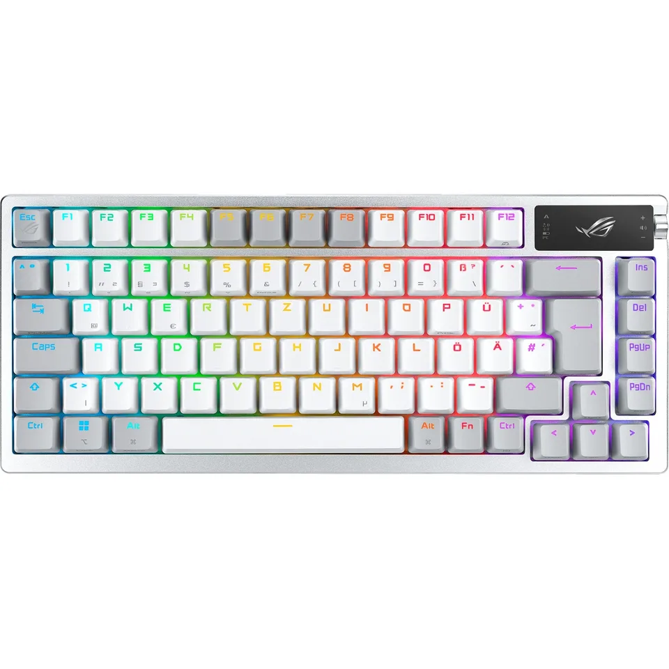 ASUS ROG Azoth - tastatur - Tysk layout - Hvid — produktfoto