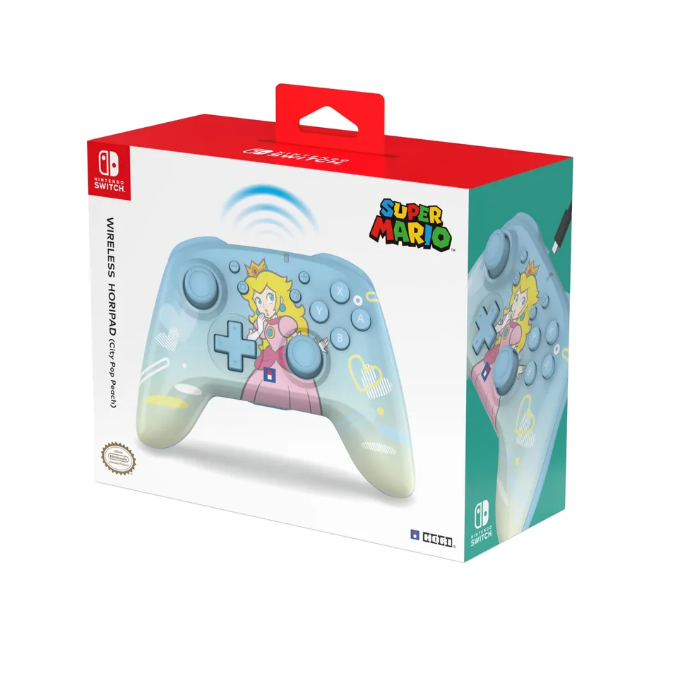 HORI Trådløs HORIPAD (Peach) - Lyseblå til Switch og Switch 2 — produktfoto