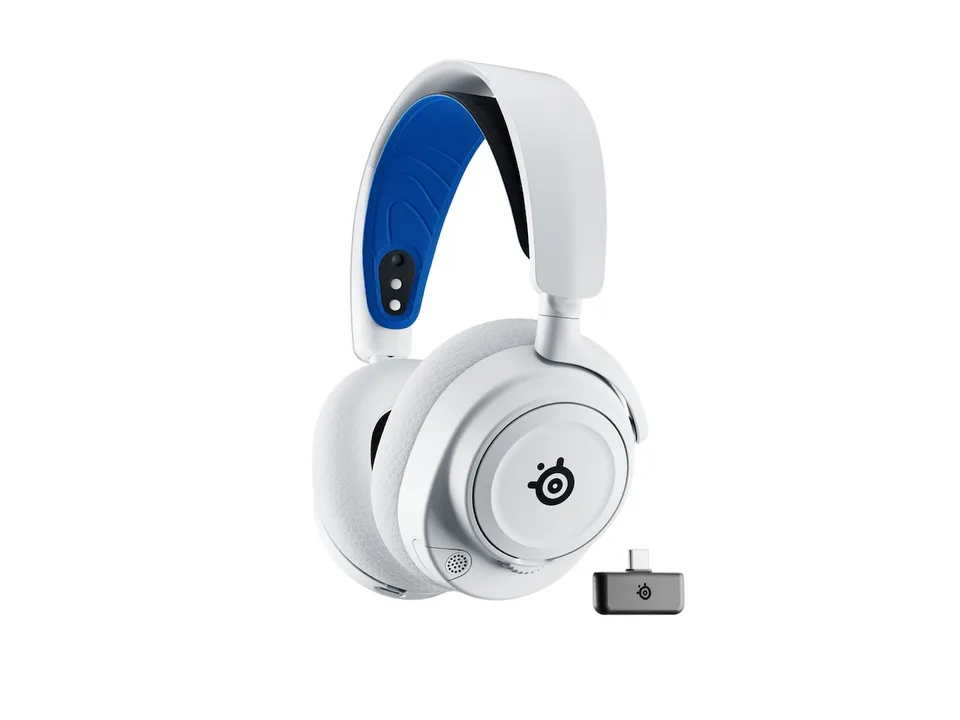 Steelseries Arctis Nova 7P Trådløst Headset (hvid) — produktfoto