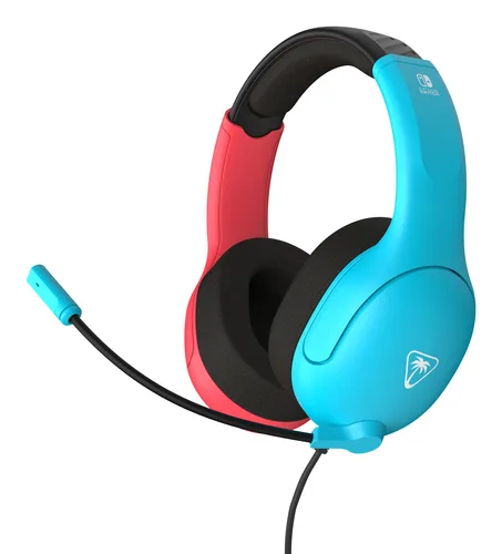 Turtle Beach Airlite Fit Kablet Gaming Headset – Sort/Blå/Rød — produktfoto