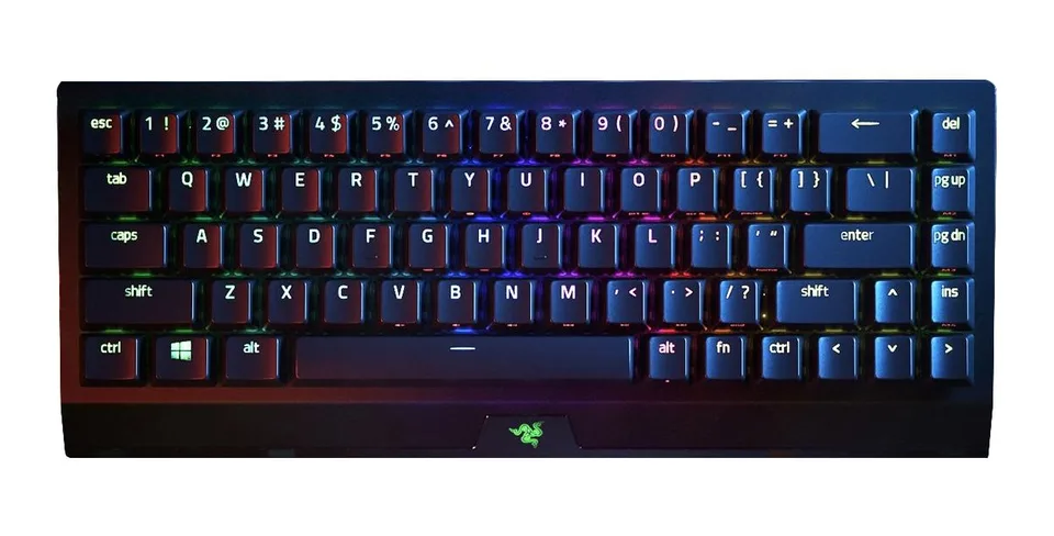 Razer Blackwidow V3 Mini Hyperspeed (Yellow Switch) - US Tastatur — produktfoto