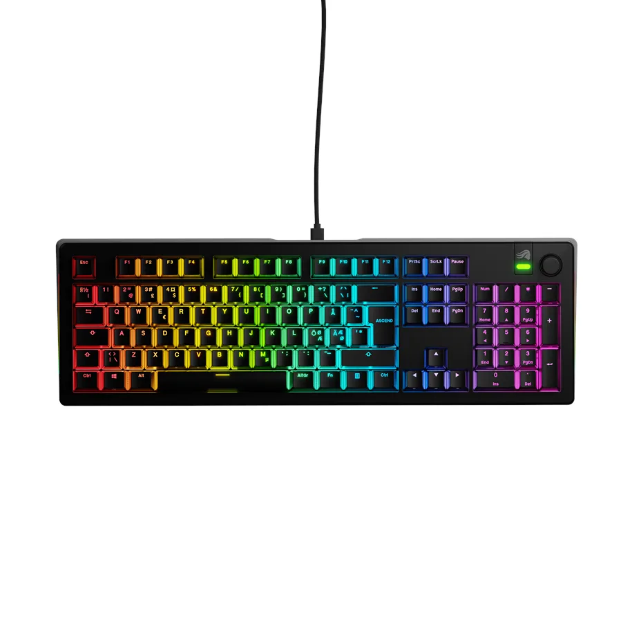 Glorious GMMK 3 100% Prebuilt Wired sort – ND Tastatur — produktfoto