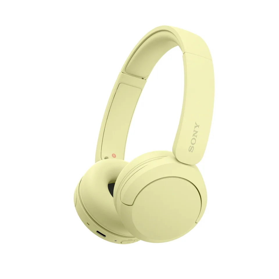 Sony WH-CH520 - trådløse on-ear-hovedtelefoner - gul Headset — produktfoto