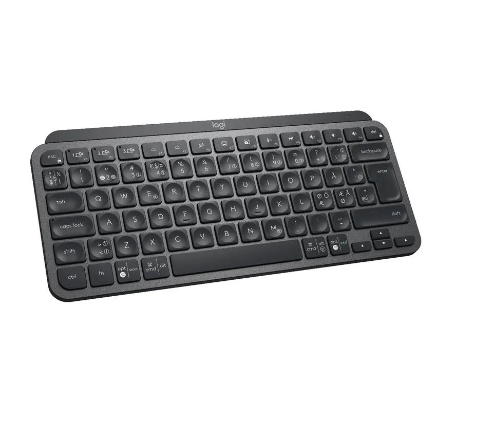 Logitech - MX Keys Mini Minimalist Wireless Illuminated Keyboard - Nordic Layout Tastatur — produktfoto