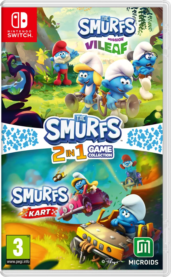 Smurfs 2 in 1 Game Collection - Nintendo Switch — produktfoto